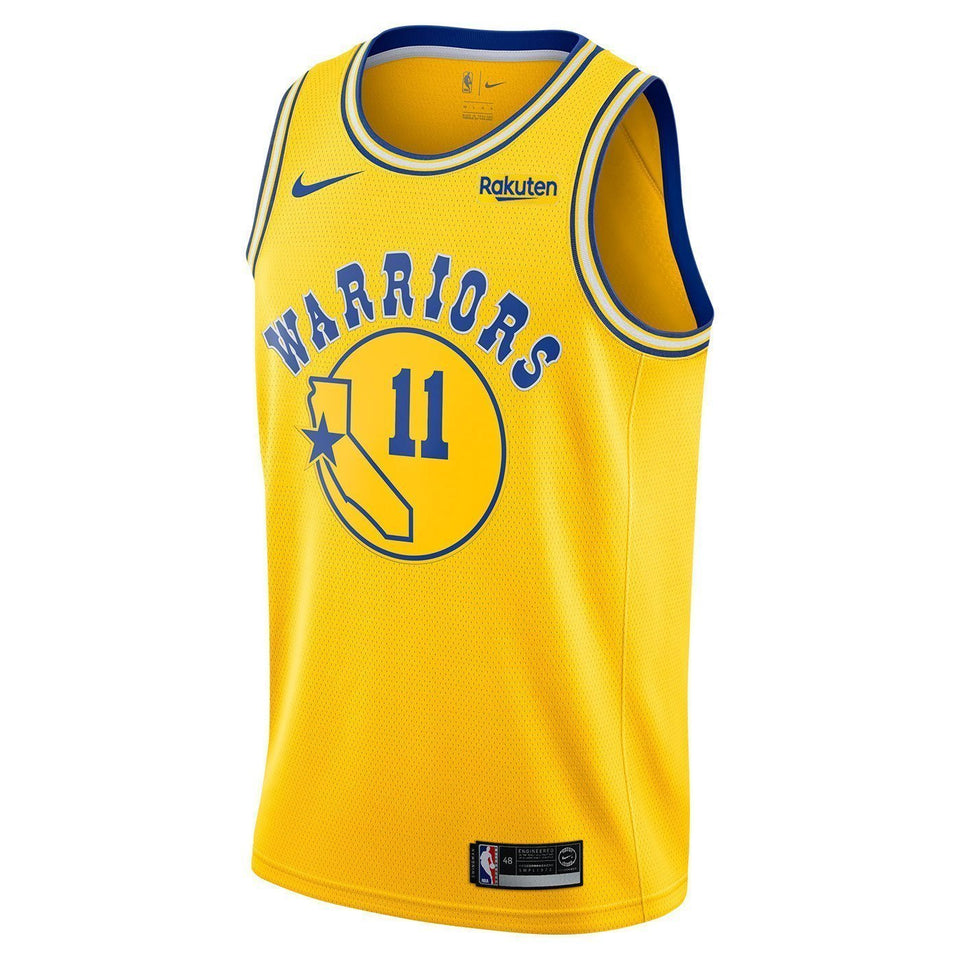 Klay Thompson Golden State Warriors Swingman Hardwood Classic Jersey  Gold