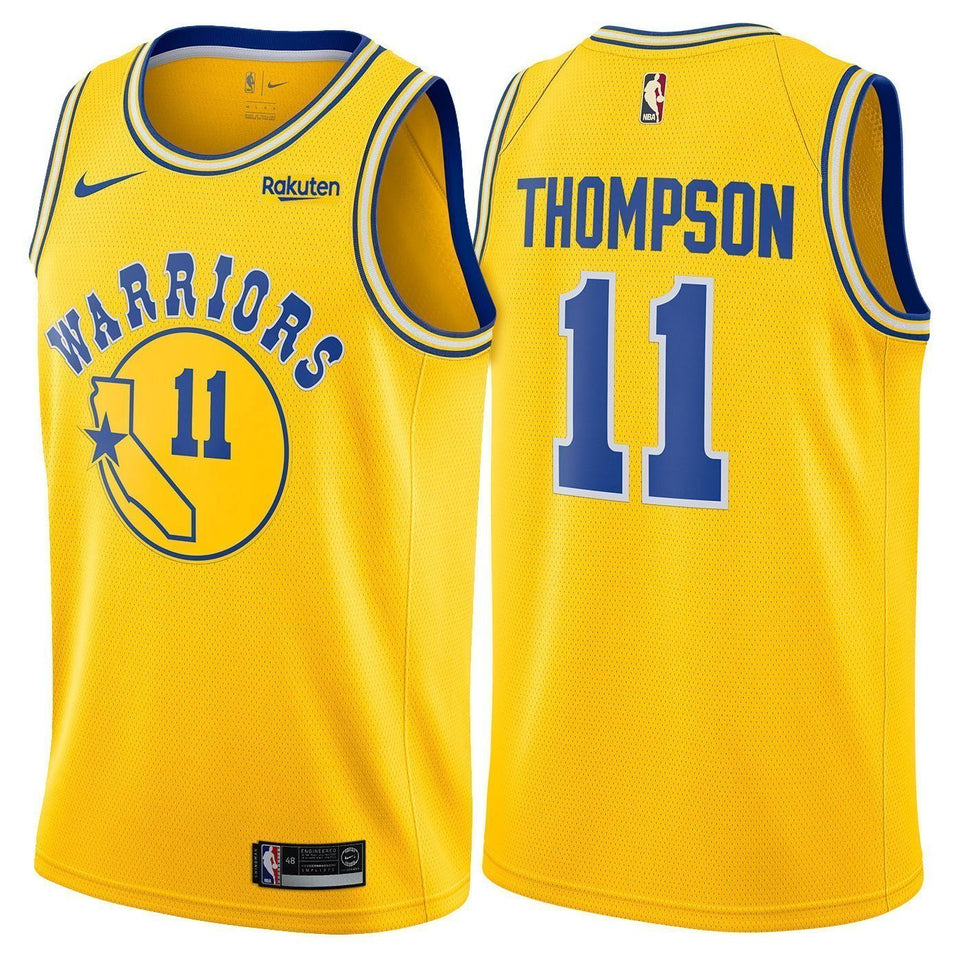Klay Thompson Golden State Warriors Swingman Hardwood Classic Jersey  Gold