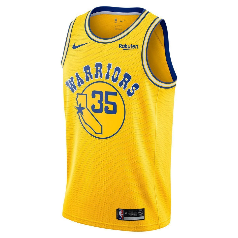Kevin Durant Golden State Warriors Swingman Hardwood Classic Jersey  Gold