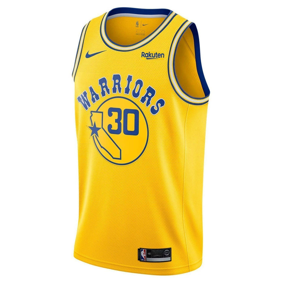 Stephen Curry Golden State Warriors Swingman Hardwood Classic Jersey  Gold