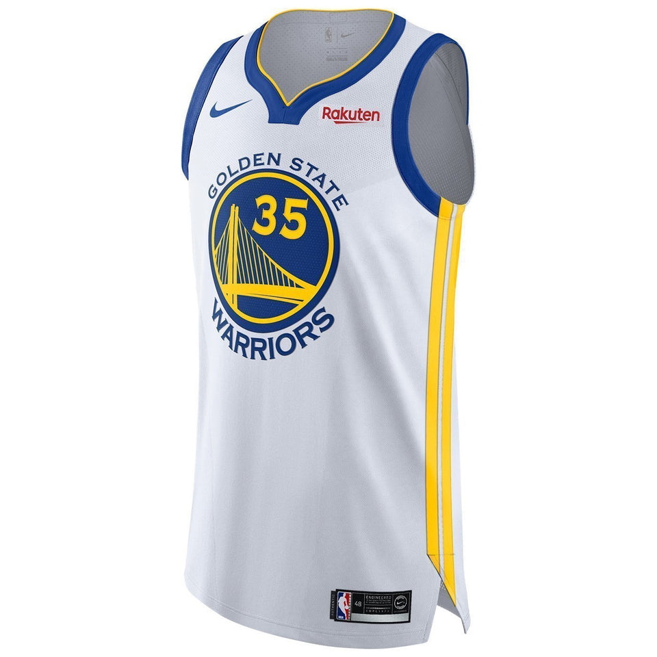 Kevin Durant Golden State Warriors Authentic On Court Association Jersey  White
