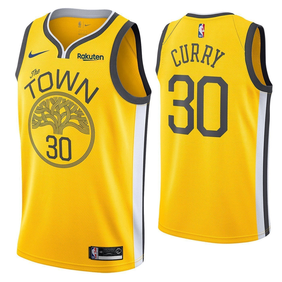 Stephen Curry Golden State Warriors Edition Swingman Jersey  Gold