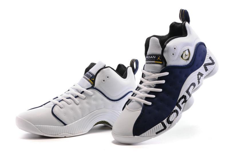 Nike Air Jordan Jumpman Team II White/Navy/Black Shoes Basketball Men