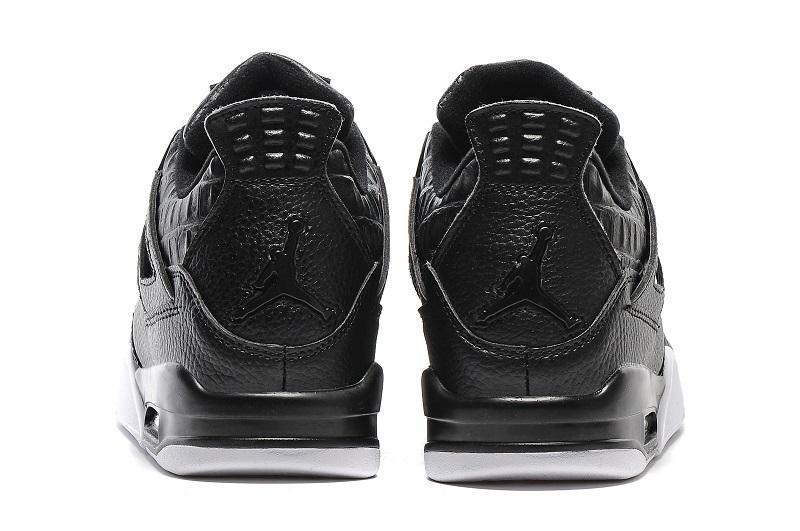 Nike Air Jordan 4 Retro Black White Basketball Men