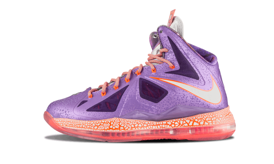 Nike Lebron 10 - As Lsr Purple/strt Gry-ttl Crmsn
