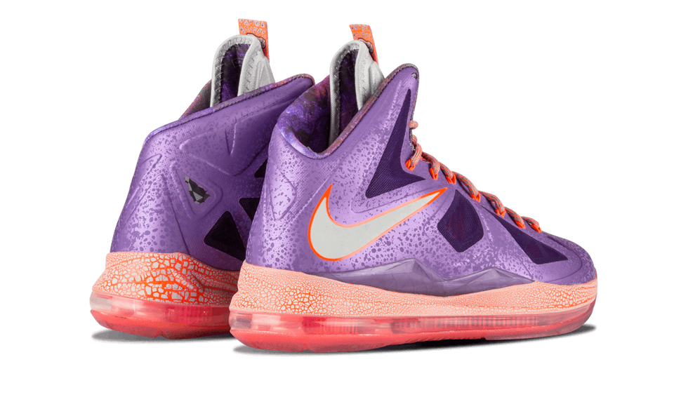 Nike Lebron 10 - As Lsr Purple/strt Gry-ttl Crmsn