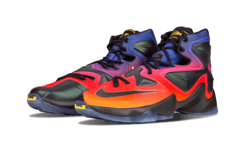 Nike Lebron 13 Db Laser Orange/black-crt Purple