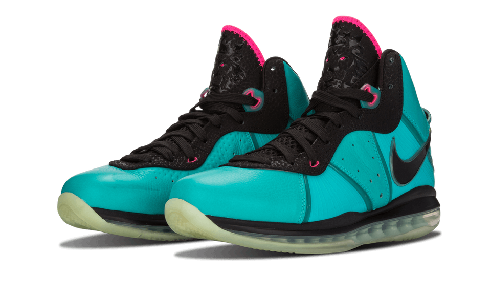 Nike Lebron 8 Retro/black-pnk Flsh-flmnt Grn