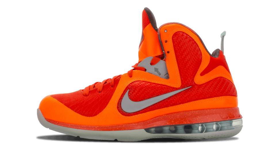 Nike Lebron 9 As Ttl Orng/mtllc Slvr-tm Orng-mn