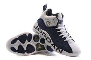 Nike Air Jordan Jumpman Team II White/Navy/Black Shoes Basketball Men