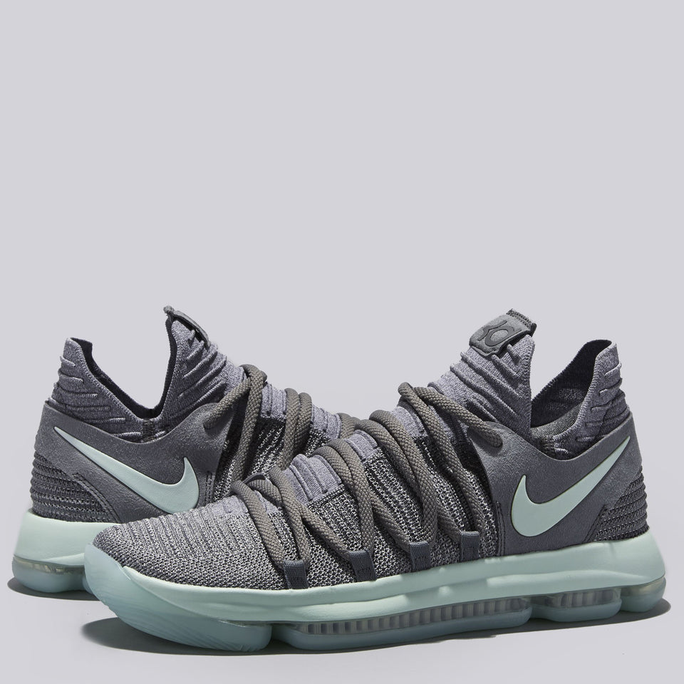 Nike Zoom Kd 10 Basketball Shoe - Cool Grey/igloo-white - Mens