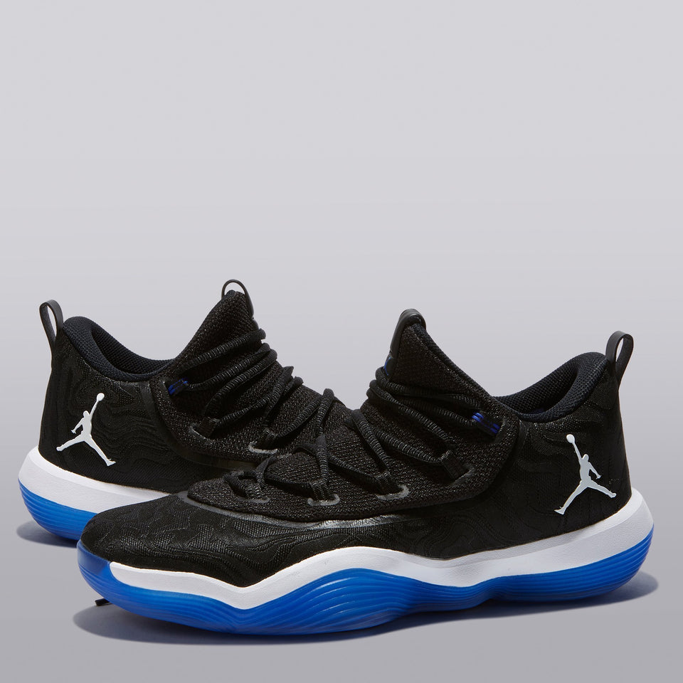 Jordan Super Fly 2017 Low Basketball Shoe - Black/white-hyper Royal - Mens