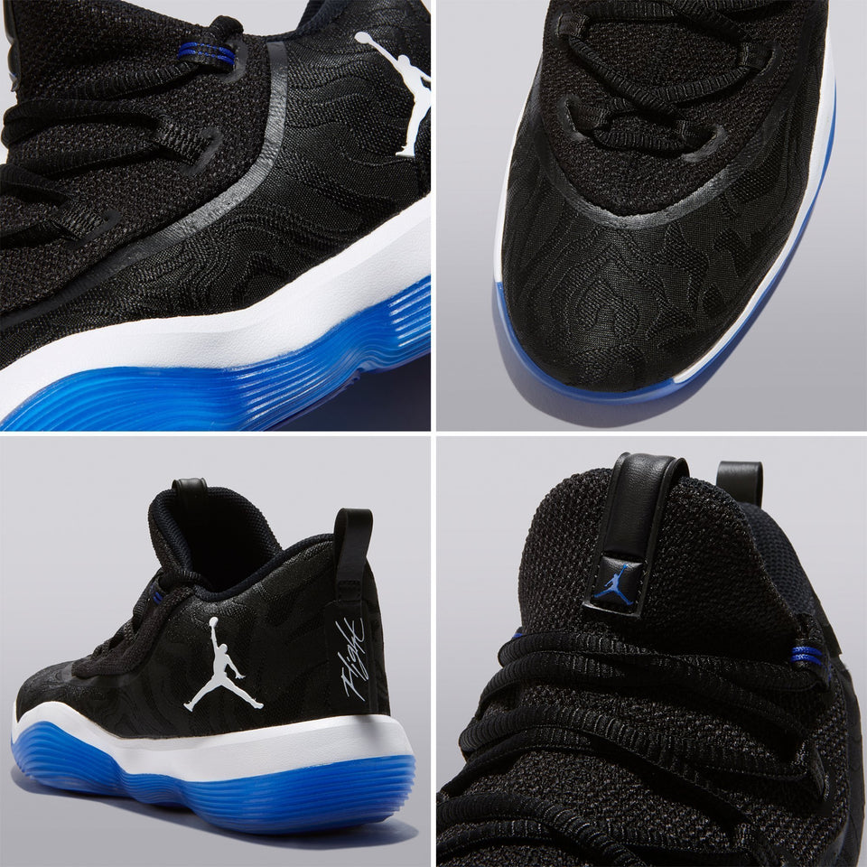Jordan Super Fly 2017 Low Basketball Shoe - Black/white-hyper Royal - Mens