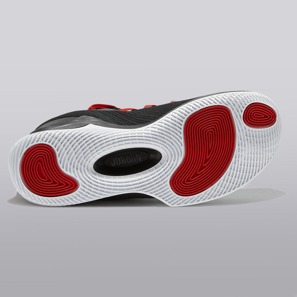 Jordan Ultra Fly 2 Low Basketball Shoe - Black/university Red-white - Mens