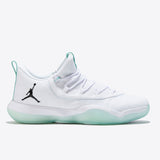 Jordan Super Fly Low Basketball Shoe - White/black-emerald Rise - Mens