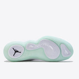Jordan Super Fly Low Basketball Shoe - White/black-emerald Rise - Mens