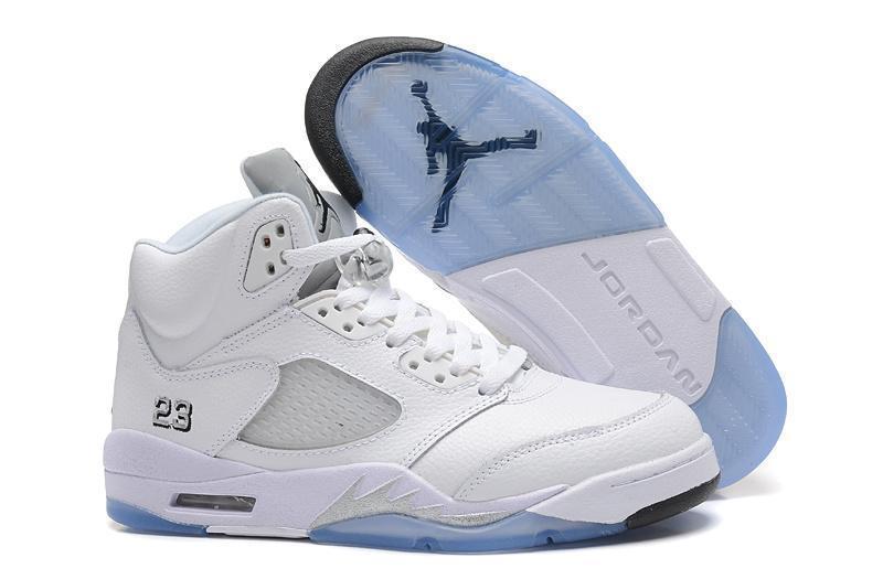 Nike Air Jordan 5 Retro White Men Shoes Sale