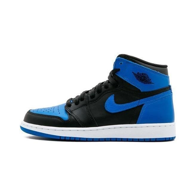 Men's Jordan 1 Retro High Og Basketball Shoes - Blue Black