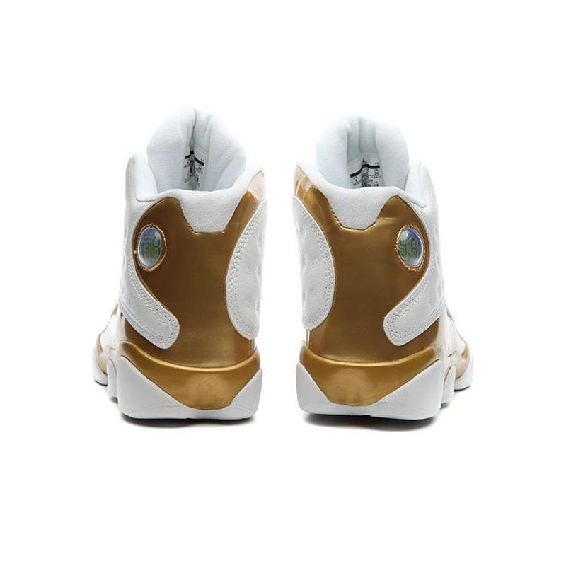 Men's Jordan 13 Dmp Basketball Shoes - White Gold