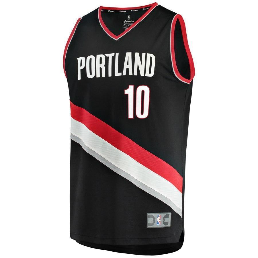 Jake Layman Portland Trail Blazers Fast Break Team Color Player Jersey  Icon Edition  Black