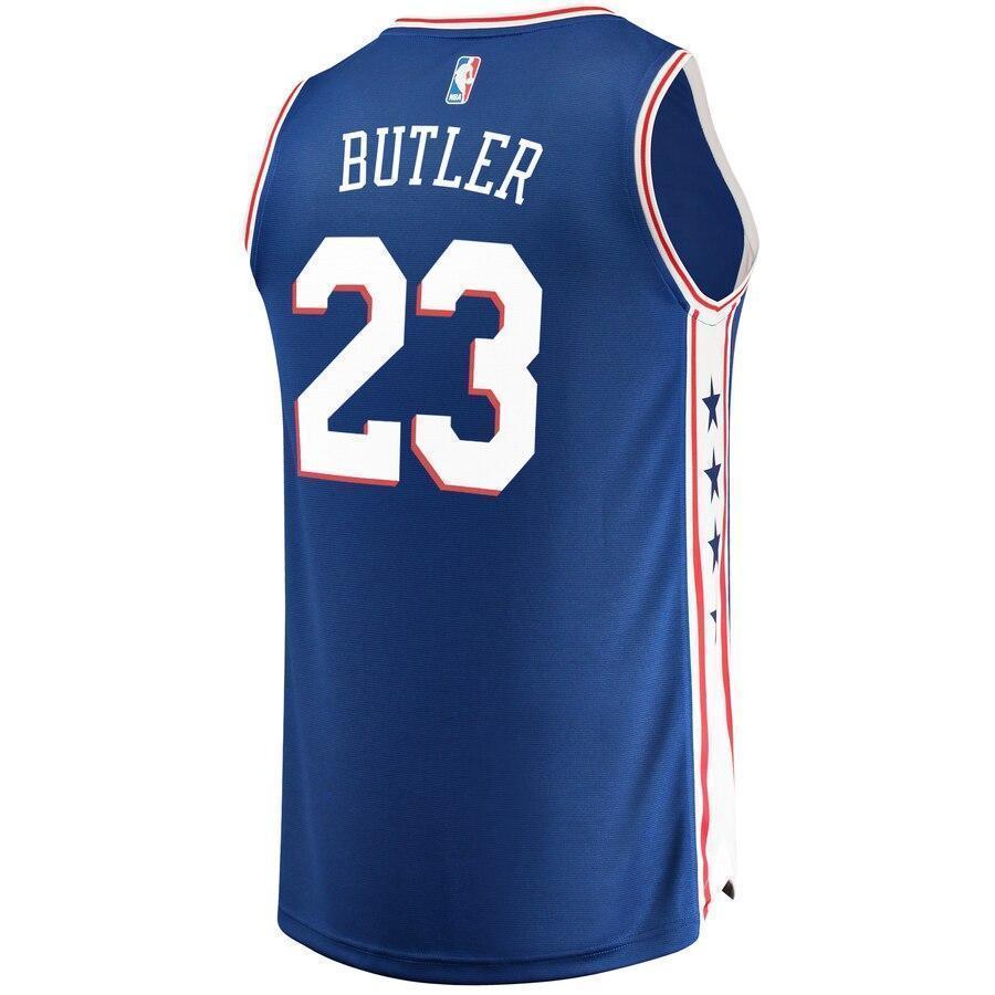 Men's Fanatics Branded Jimmy Butler Royal Philadelphia 7ers Fast Break Replica Jersey Icon Edition  Royal