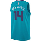 Men's Jordan Brand Michael KiddGilchrist Teal Charlotte Hornets Swingman Sponsor Patch Jersey – Icon Edition  Aqua