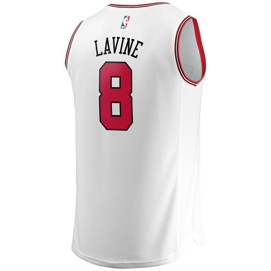 Youth Fanatics Branded Zach LaVine White Chicago Bulls Fast Break Replica Jersey  Association Edition  White