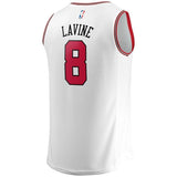 Youth Fanatics Branded Zach LaVine White Chicago Bulls Fast Break Replica Jersey  Association Edition  White