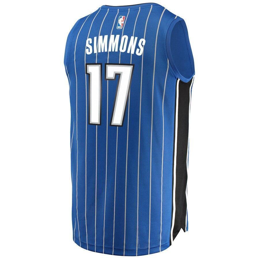 Men's Fanatics Branded Jonathon Simmons Blue Orlando Magic Fast Break Replica Player Jersey  Icon Edition  Blue