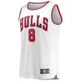 Men's Fanatics Branded Zach LaVine White Chicago Bulls Fast Break Replica Jersey – Association Edition  White
