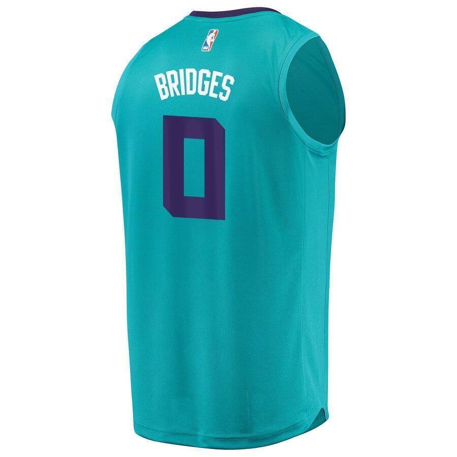 Men's Fanatics Branded Miles Bridges Teal Charlotte Hornets  NBA Draft First Round Pick Fast Break Replica Jersey – Icon Edition  Aqua