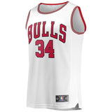Youth Fanatics Branded Wendell Carter Jr. White Chicago Bulls Fast Break Replica Jersey  Association Edition  White
