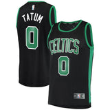 Men's Fanatics Branded Jayson Tatum Black Boston Celtics Fast Break Replica Jersey  Statement Edition  Black