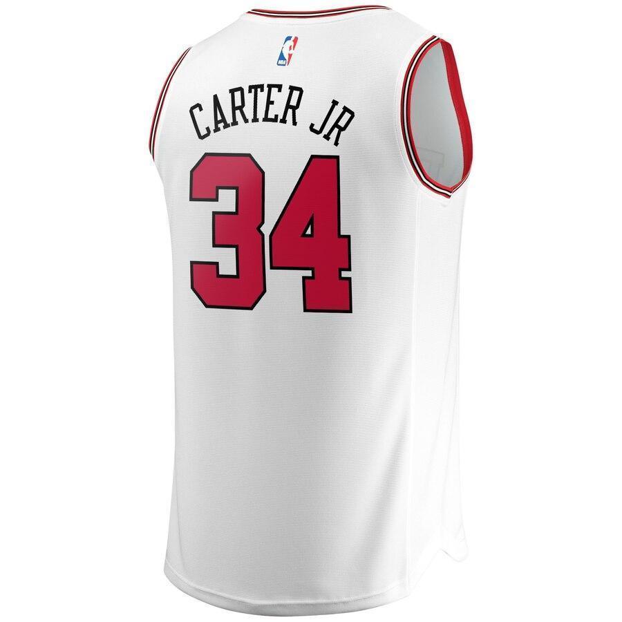 Youth Fanatics Branded Wendell Carter Jr. White Chicago Bulls Fast Break Replica Jersey  Association Edition  White