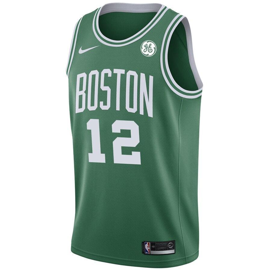 Men's Nike Terry Rozier Green Boston Celtics Swingman Sponsor Patch Jersey  Icon Edition  Green