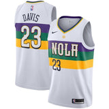 Men's Nike Anthony Davis Navy New Orleans Pelicans City Edition Swingman Jersey  White