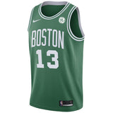 Men's Nike Marcus Morris Green Boston Celtics Swingman Sponsor Patch Jersey  Icon Edition  Green
