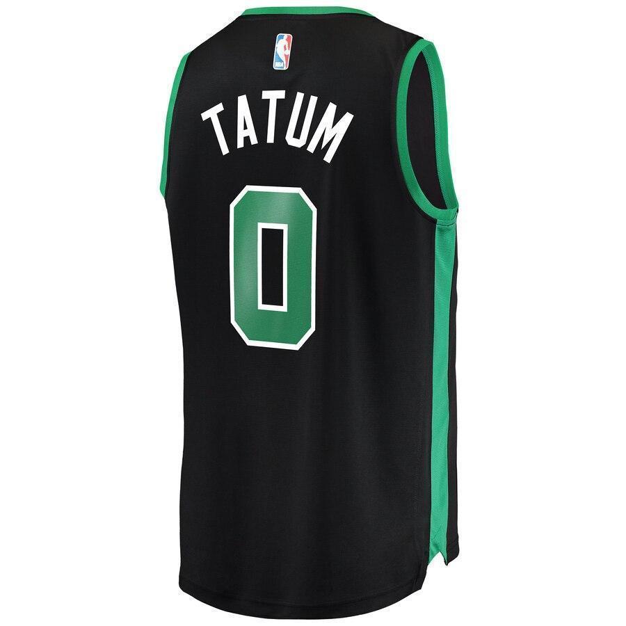 Men's Fanatics Branded Jayson Tatum Black Boston Celtics Fast Break Replica Jersey  Statement Edition  Black