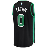 Men's Fanatics Branded Jayson Tatum Black Boston Celtics Fast Break Replica Jersey  Statement Edition  Black