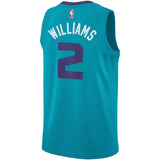 Men's Jordan Brand Marvin Williams Teal Charlotte Hornets Swingman Sponsor Patch Jersey – Icon Edition  Aqua
