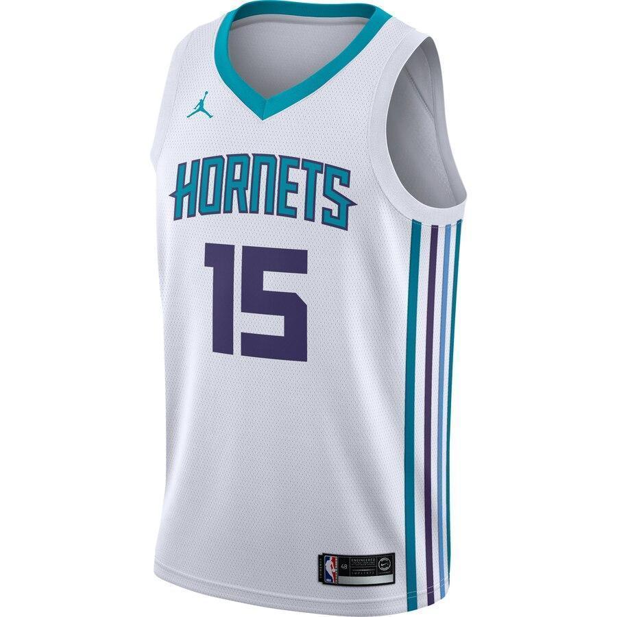 Men's Jordan Brand Kemba Walker White Charlotte Hornets Swingman Jersey  Association Edition  White