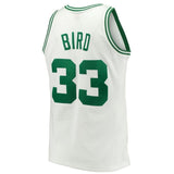 Men's Mitchell & Ness Larry Bird White Boston Celtics  Hardwood Classics Swingman Jersey  White