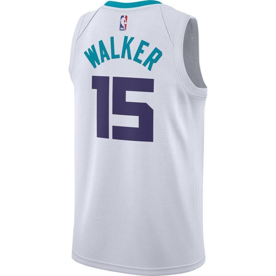 Men's Jordan Brand Kemba Walker White Charlotte Hornets Swingman Jersey  Association Edition  White