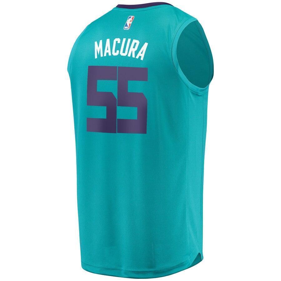 Youth Fanatics Branded J.P. Macura Teal Charlotte Hornets Fast Break Player Jersey  Icon Edition  Aqua