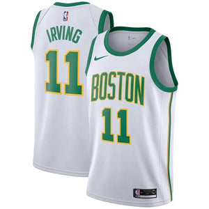 Men's Nike Kyrie Irving White Boston Celtics City Edition Swingman Jersey  White