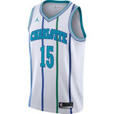 Men's Jordan Brand Kemba Walker White Charlotte Hornets Hardwood Classics Swingman Jersey   White