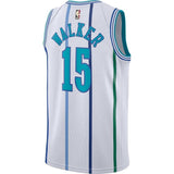 Men's Jordan Brand Kemba Walker White Charlotte Hornets Hardwood Classics Swingman Jersey   White