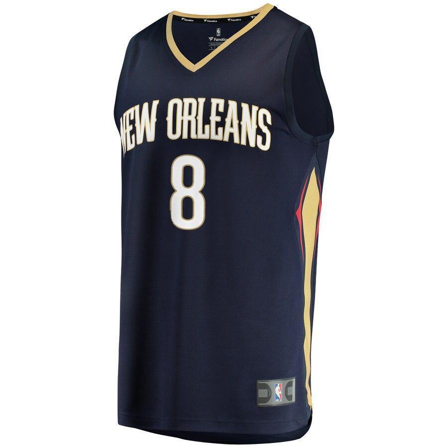 Men's Fanatics Branded Jahlil Okafor Navy New Orleans Pelicans Fast Break Replica Jersey – Icon Edition  Navy