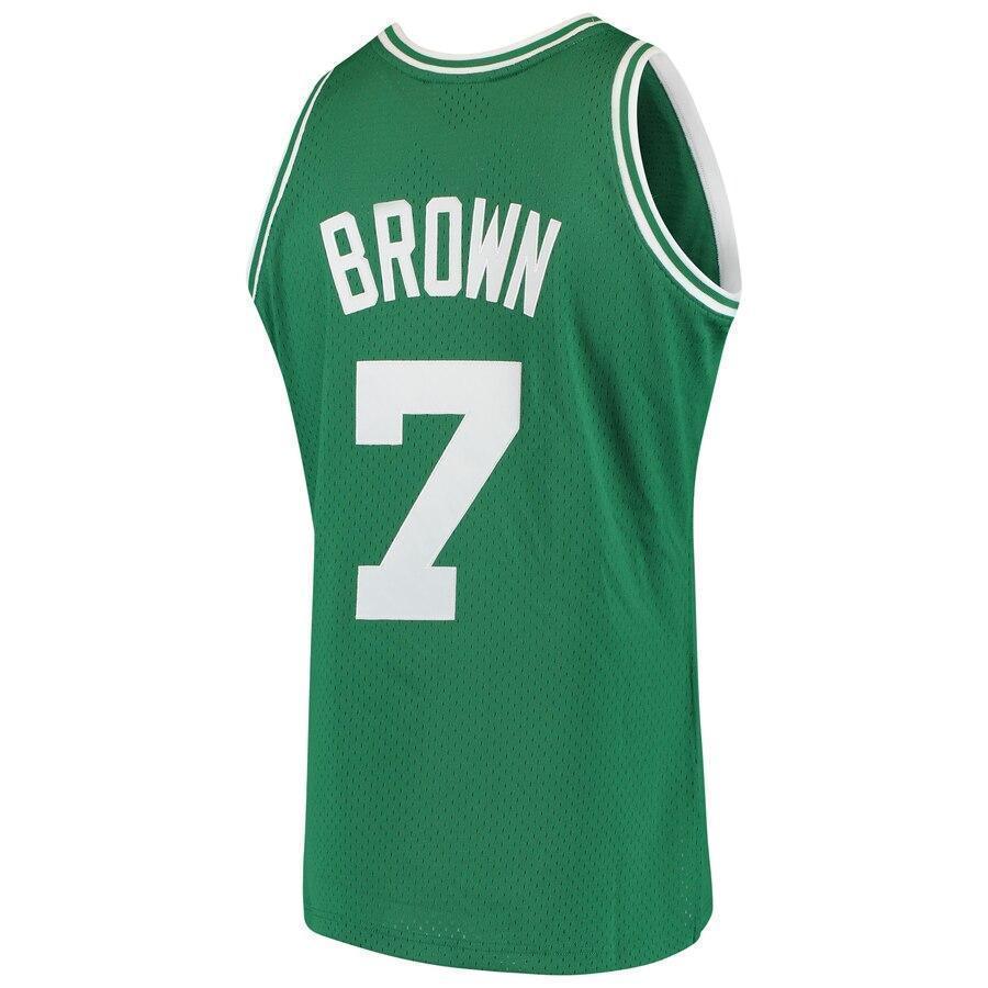 Men's Mitchell & Ness Dee Brown Kelly Green Boston Celtics  Hardwood Classics Swingman Jersey  Green