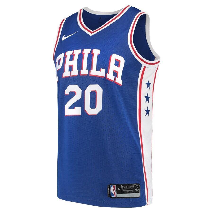 Men's Nike Markelle Fultz Blue Philadelphia 7ers Swingman Jersey  Icon Edition  Royal